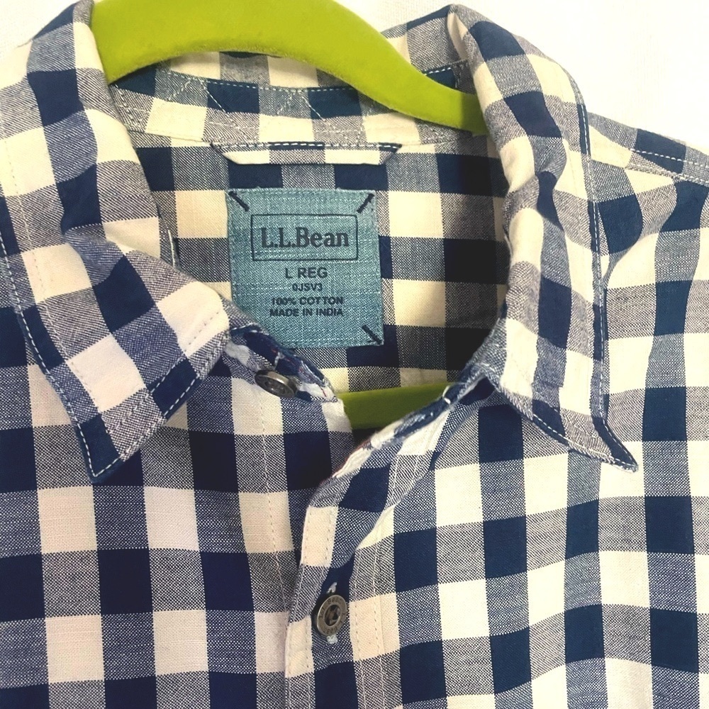 Mens LL Bean Button Down shirt size large Old Money Preppy Business style - Picture 2 of 9